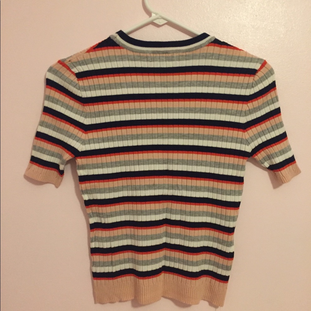 ribbed stripped top